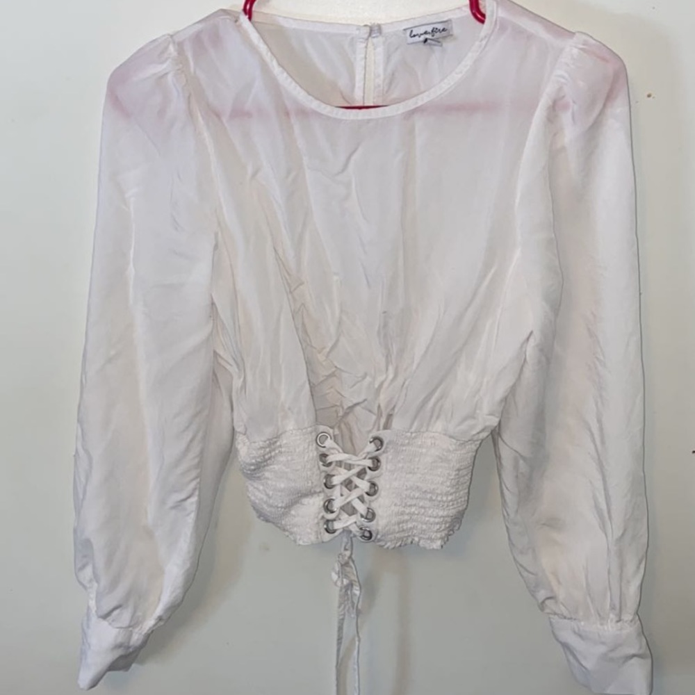 Women’s White see through top
